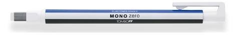 TOMBOW Radierstift "MONO zero", eckige Spitze, weiß