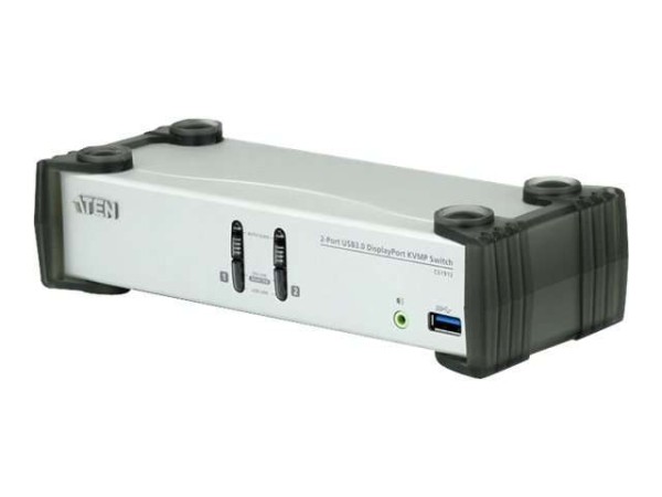 ATEN 2-Port USB 3.0 DisplayPort KVM Switch, ATEN CS1912, für 2 Displays, 4K CS1912-AT-G