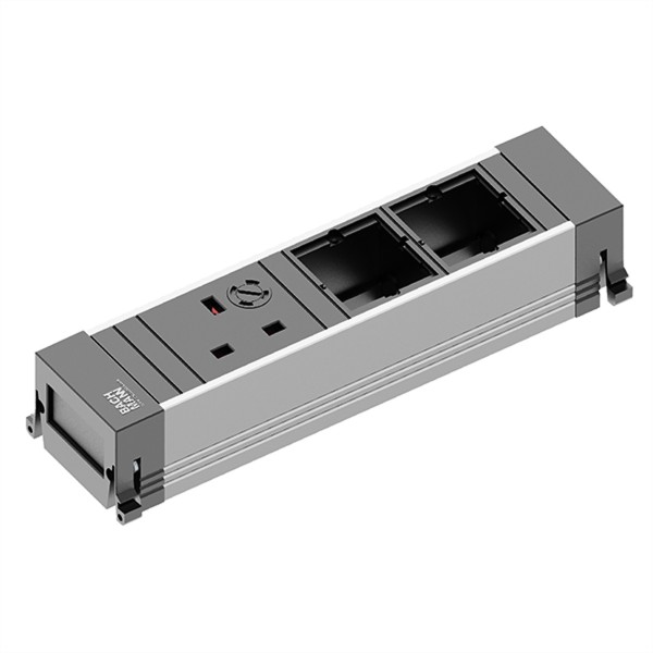 BACHMANN Steckdoseneinheit Power Frame ALU 1xUK D 916.091