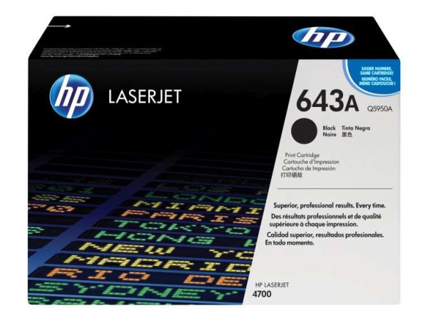 HP 643A Schwarz LaserJet Tonerpatrone (Q5950A) Q5950A