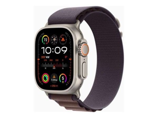 APPLE Watch Ultra 2 GPS + Cellular, 49mm Titanium Case with Indigo Alpine L MRER3FD/A