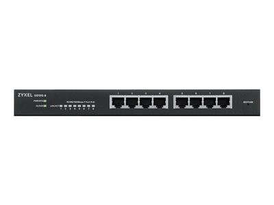 ZYXEL 8-port GbE Smart Switch, NebulaFlex, desktop, fanless GS1915-8-EU0101F