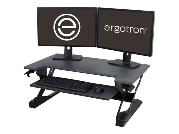 ERGOTRON WorkFit®-TL Steh-Sitz Arbeitsplatz in Schwarz 33-406-085