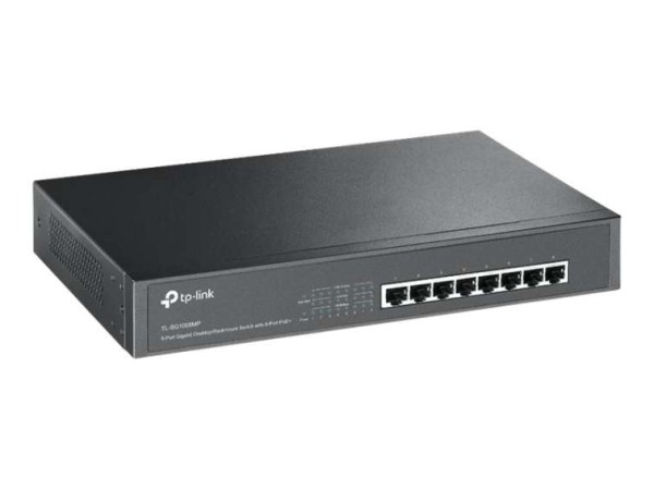 TP-LINK 8-Port Gigabit Switch with 8-Port PoE+ TL-SG1008MP