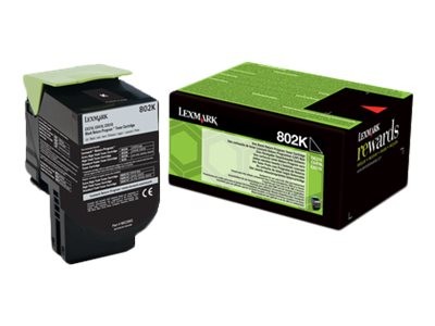 LEXMARK LEXMARK 802K Schwarz Tonerpatrone LCCP, LRP