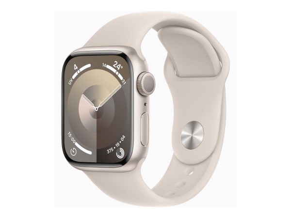 APPLE Watch Series 9 GPS 41mm Aluminium Polarstern Sportarmband Polarstern MR8T3QF/A