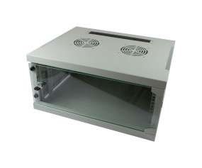 ALLNET 19""Wandgehäuse, 6HE, 1-teilig, T445/B541mm, Lichtgrau, SMQ-Serie, ALL-SMQ5406GRAU
