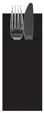 PAPSTAR Servietten-Tasche, 1/8-Falz, schwarz, 480er