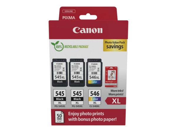 CANON PG-545XLx2/CL-546XL Ink Cartridge PVP 8286B015
