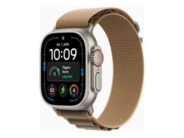 APPLE Watch Ultra 4 Titanium Cellular 49mm Natur (Alpine Loop wüstensand) S MJAE4QF/A