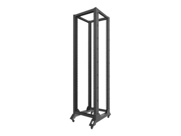 LANBERG 19" 42U 600x800 freistehendes, offenes Rack V2 sw OR01-6842-B