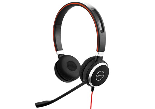 GN Netcom Evolve 40 MS stereo - Headset - Stereo 270 g - Schwarz