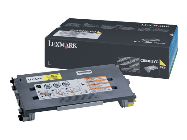 LEXMARK Gelb Tonerpatrone C500H2YG