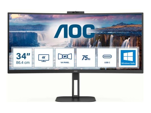 AOC CU34V5CW/BK 86,4cm (34") CU34V5CW/BK