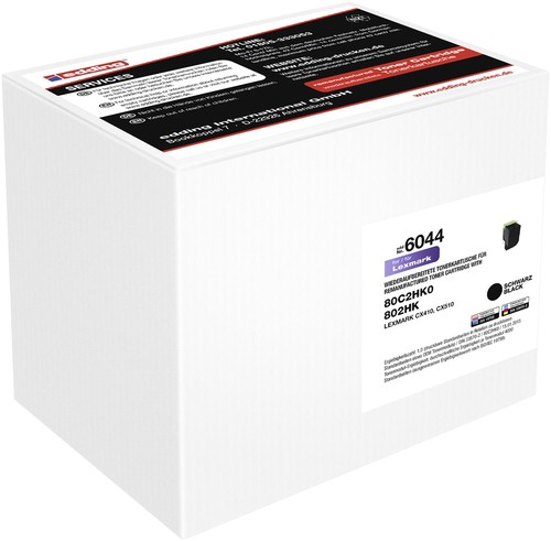 EDDING EDDING EDD-6044 schwarz Toner ersetzt LEXMARK 80C2HK0 (18-6044)