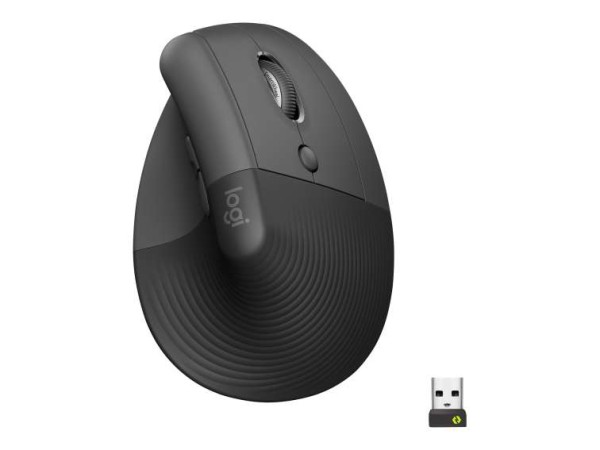LOGITECH Wireless Mouse Lift right f.business Ergonomic bla 910-006494