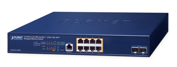 PLANET TECHNOLOGY Layer 3, 8-Port 2.5GBASE-T MGS-6311-8P2X