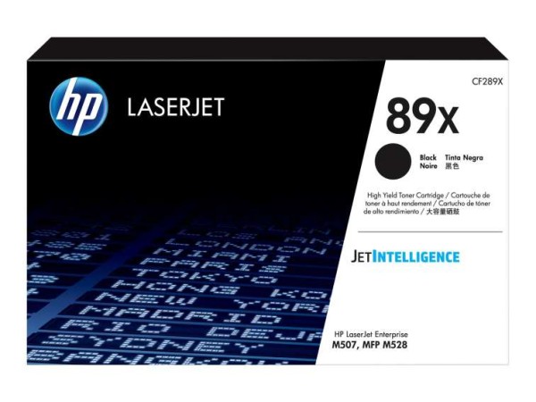 HP 89X Black LaserJet Toner Cartridge CF289X