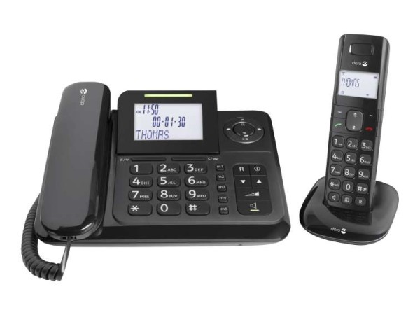 doro Comfort 4005 Combo schwarz schnurg.Tel/Grosst./DECT/AB 380115