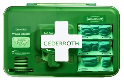 CEDERROTH Erste-Hilfe-Set Wound Care Dispenser Blue, Spender
