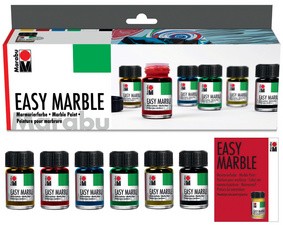 Marabu Marmorierfarbe "Easy Marble", Starter Set