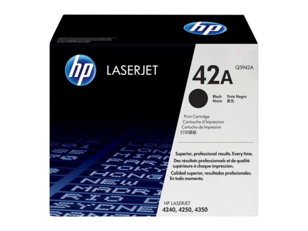 HP 42A Schwarz LaserJet Tonerpatrone (Q5942A) Q5942A