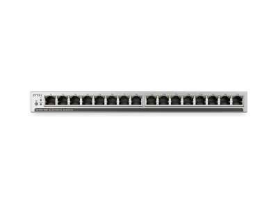 ZYXEL 16 Port PoE+ 135W Gigabit Unmanaged Switch, Slimline GS1100-16EP-EU0101F