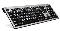 LOGIC-KEYBOARD LOGIC-KEYBOARD LKB-LPRNTWB-AJPU USB Französisch Schwarz - Silber (LKB-LPRNTWB-AJPU-FR)