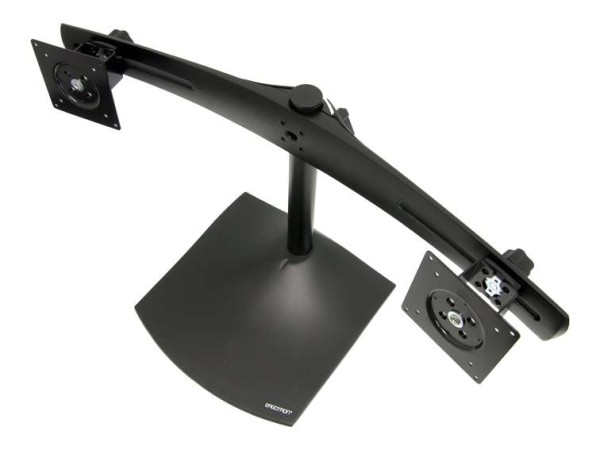 ERGOTRON DS100 Monitor Standfuß in Schwarz - Freistehende Monitorhalterung 33-322-200