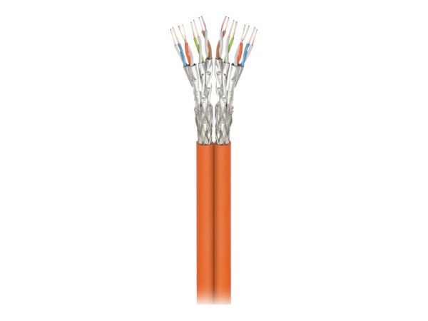 WENTRONIC Goobay CAT 7a Duplex Installationskabel, S/FTP (PiMF), LSZH-konfo 91892