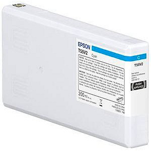 EPSON T55W2 Cyan Ink Cartridge 200ml C13T55W200