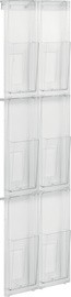 helit Wanddisplay "the placativ", 12 x DIN lang, glasklar