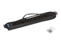 48,26cm 19"Steckdosenleiste 14-fach IEC C13, Triton RAB-PD-X09-A1, mit Kont RAB-PD-X09-A1