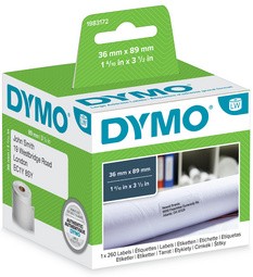 DYMO LabelWriter-Versand-Etiketten, 102 x 210 mm, weiß