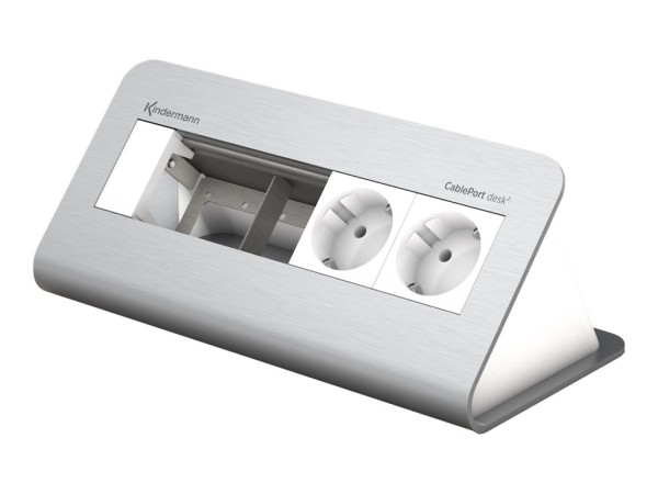 KINDERMANN CablePort desk² 80 4-fold - Steckdosengehäuse - Oberfläche monti 7430000252