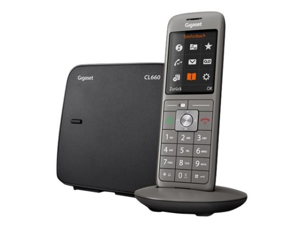 GIGASET GIGASET CL660 platin/schwarz