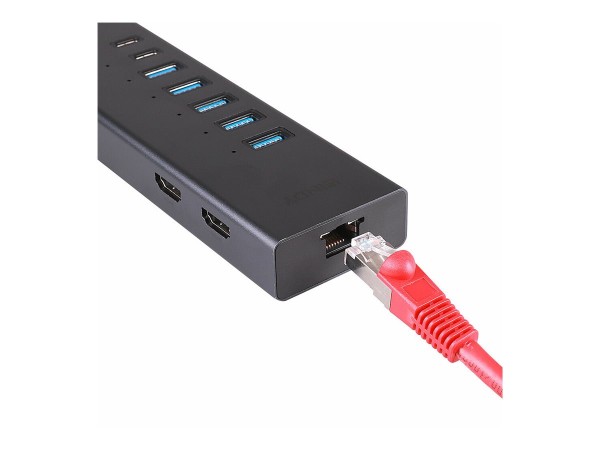 LINDY LINDY DST-Mini Duo, USB C Laptop Mini Dock 2x 4K HDMI