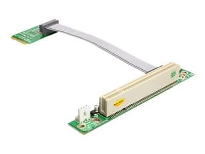 DELOCK MiniPCIe Riser-Karte > PCI 32bit/5V links 13 cm Kabel 41359