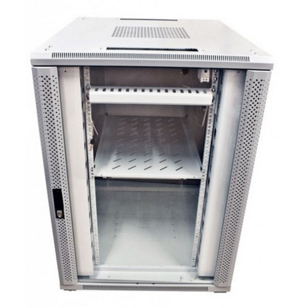 ALLNET ALLNET 19""Schrank, 32HE, B800/T1000mm, Glastür, Lichtgrau, SNB-Serie,