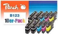 PEACH PEACH Patrone Brother LC-123VALBP   Multi10Pack   REM,KOM