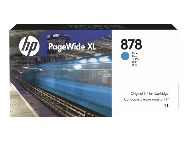 HP 878 Cyan PageWide XL Tintenpatrone 312Z2A