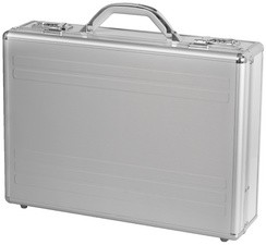 ALUMAXX Laptop-Attaché-Koffer "KRONOS", Aluminium, silber