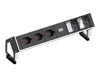 BACHMANN BACHMANN Steckdosenleiste Desk2 3xCH T13 90° 2xAbd