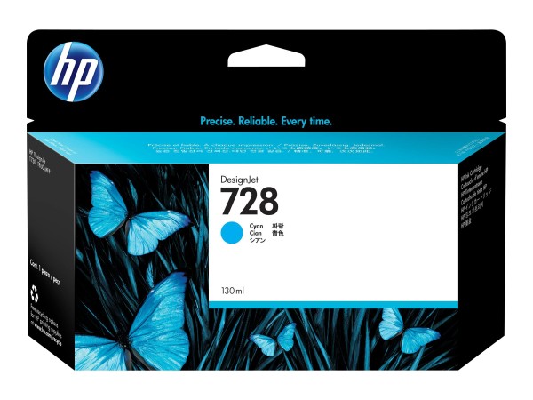 HP HP 728 Dye Based Cyan DesignJet Tintenpatrone