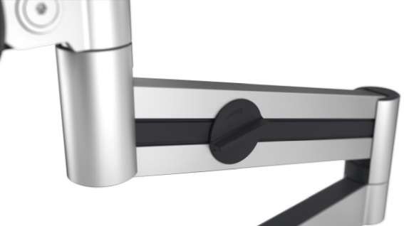 DURABLE Monitorhalterung m Arm 1 Monitor Tischdurchf Silber 508423