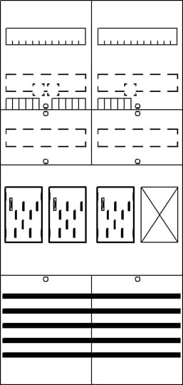 ABB ABB Striebel Zählerfeld 7RE 3Z1R BF27B31 vorverdrahtet m.BKE-I 2CPX054077R9999