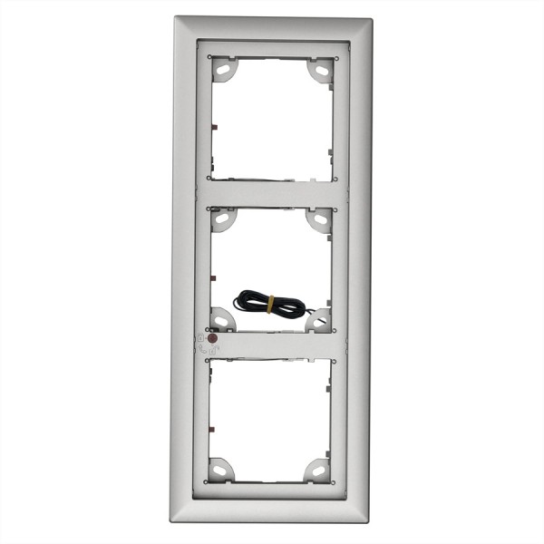 Mobotix T24 Rahmen 3 Module silber