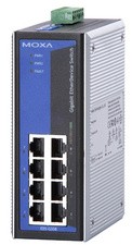 MOXA Unmanaged Industrial Gigabit Ethernet Switch, 8 Port