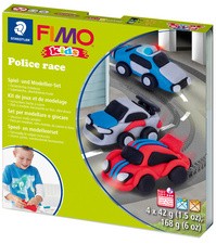 FIMO kids Modellier-Set Form & Play "Police race", Level 3