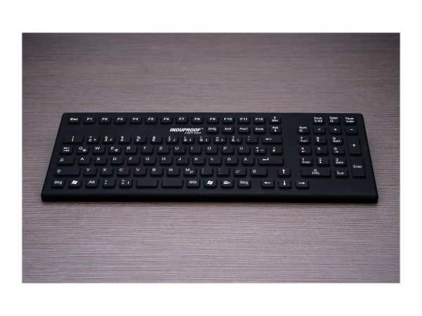 GETT GETT InduProof Smart Classic Schwarz USB Silikon IP68 Tastatur desinfizierbar wasserdicht schwarz 10